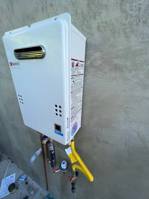 Tankless water heater installation for Pierce homes